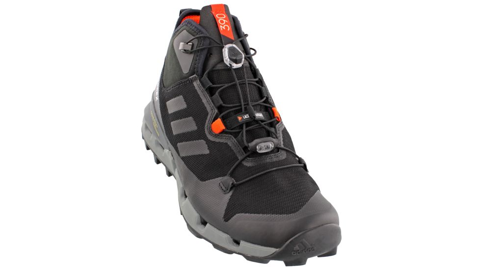 Adidas Terrex Men's Terrex Fast Mid GTX-Surround Hiking Shoes, Black/Black/Vista Grey, 12.5 US, BB0948-12.5