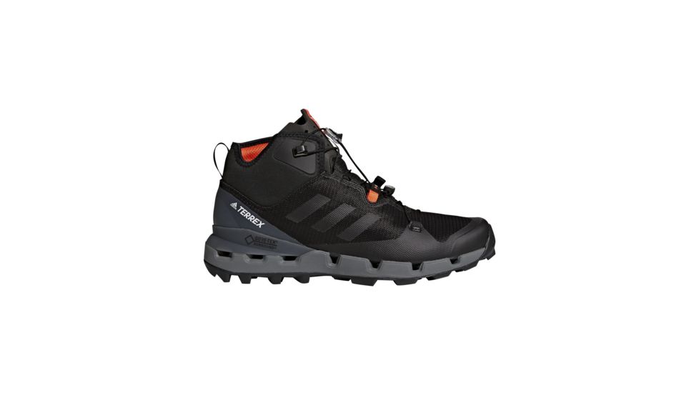 Adidas Terrex Men's Terrex Fast Mid GTX-Surround Hiking Shoes, Black/Black/Vista Grey, 12.5 US, BB0948-12.5