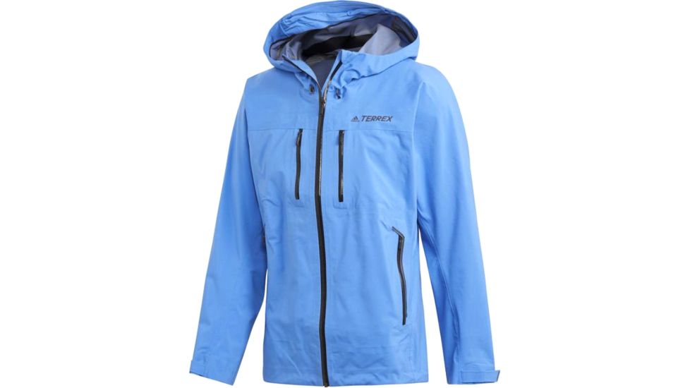 Adidas Terrex Parley 3-Layer Jacket - Mens, Shock Blue, Small, CY1885-S