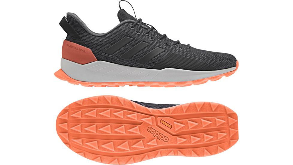 Adidas Terrex Questar Trail Running Shoe- Men's, Carbon/Black/Gray Five, 10, BB7383-10