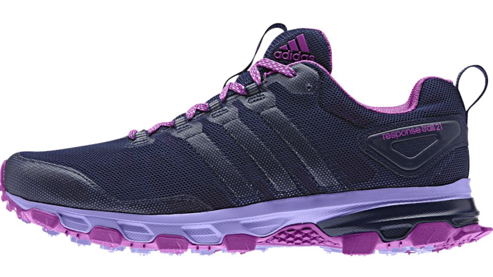 Adidas Terrex Response 21 Trail Running Shoe - Womens-Night Sky/Pink/Purple-Medium-9.5 US