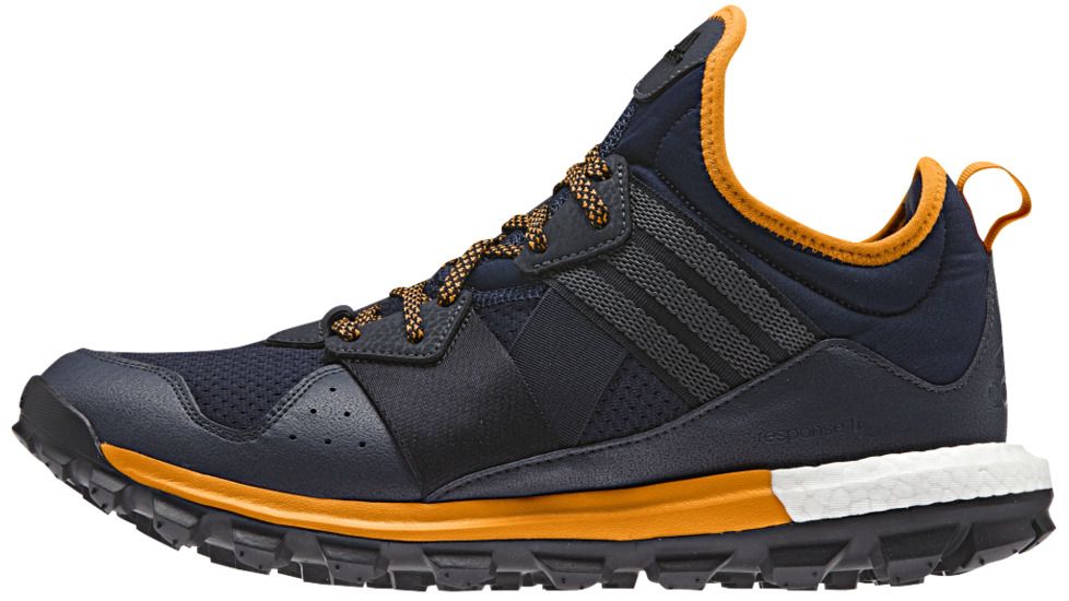 Adidas Terrex Response Trail Boost Trail Running Shoe - Men's-Navy/Blue/Orange-Medium-7.5