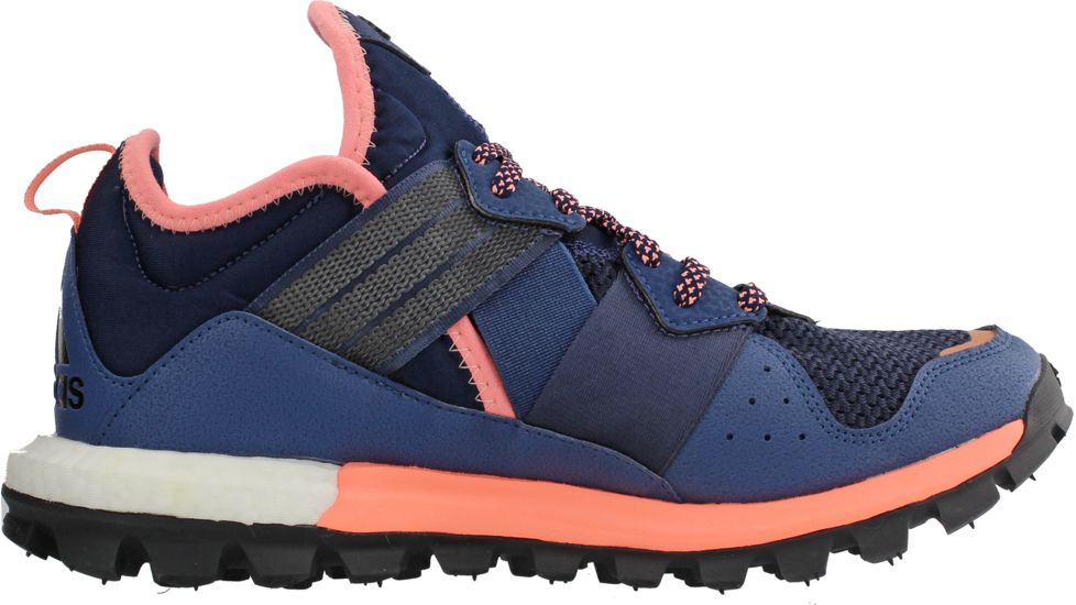Adidas Terrex Response Trail Boost Trail Running Shoe - Women's-Navy/Black/Sun Glow-Medium-7
