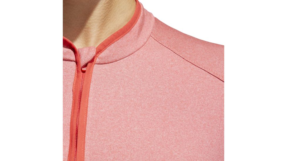 Adidas Terrex Response Women's Long Sleeve Zip Tee Shirt, Real Color/Colored Heather, Large, CF1005-L