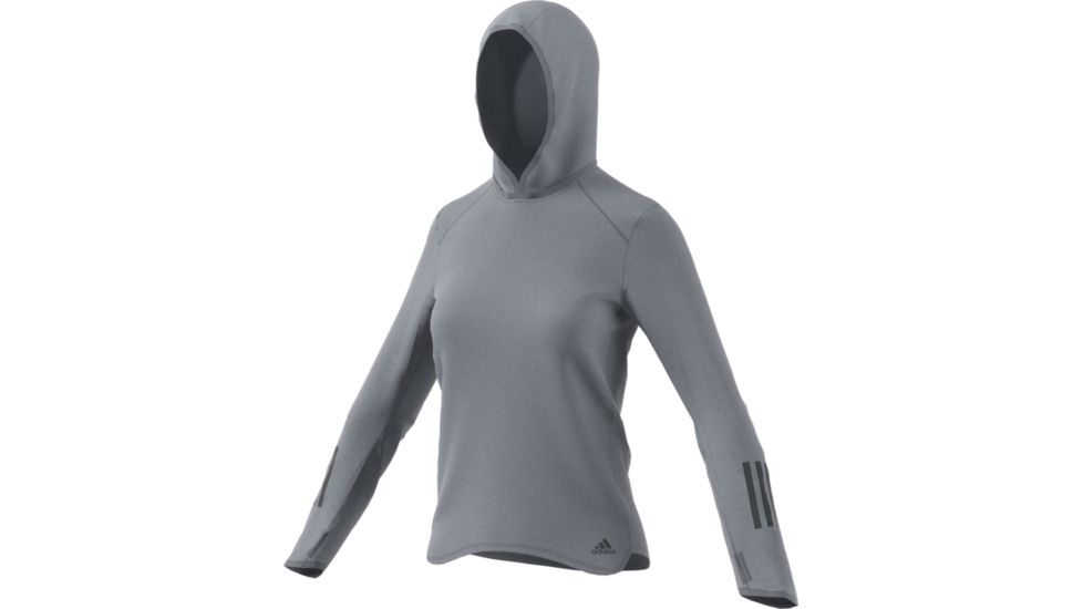 Adidas Terrex Response Women's Running Hoodie, Gey, Large, BK3161-L