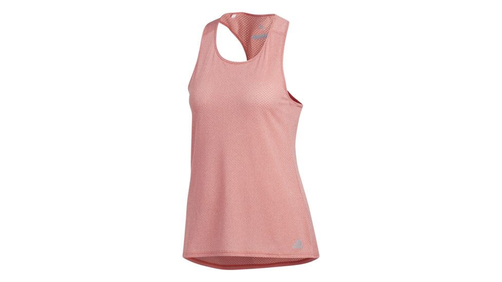 Adidas Terrex Response Women's Running Tank, Real Coral/Colored Heather, Large, CF2111-L