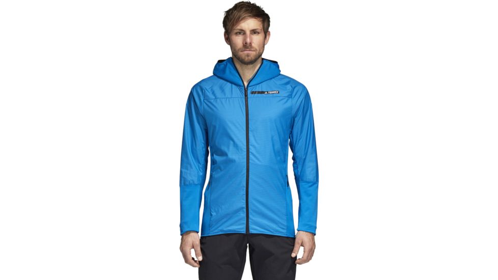Adidas Terrex Skyclimb Fleece Jacket - Mens, Shock Blue, Extra Large, CY8326-XL