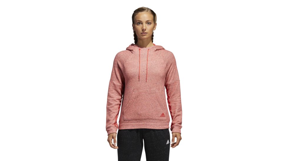 Adidas Terrex Sport 2 Street Women's Pullover Hoodie, Real Coral Mel/Real Coral, Large, CW2303-L