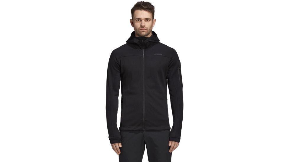 Adidas Terrex Stockhorn Fleece Hoodie II - Men's, Black, Small, CY8702-S-001
