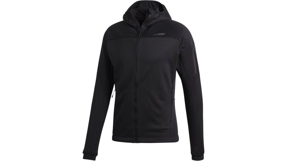 Adidas Terrex Stockhorn Fleece Hoodie II - Men's, Black, Small, CY8702-S-001