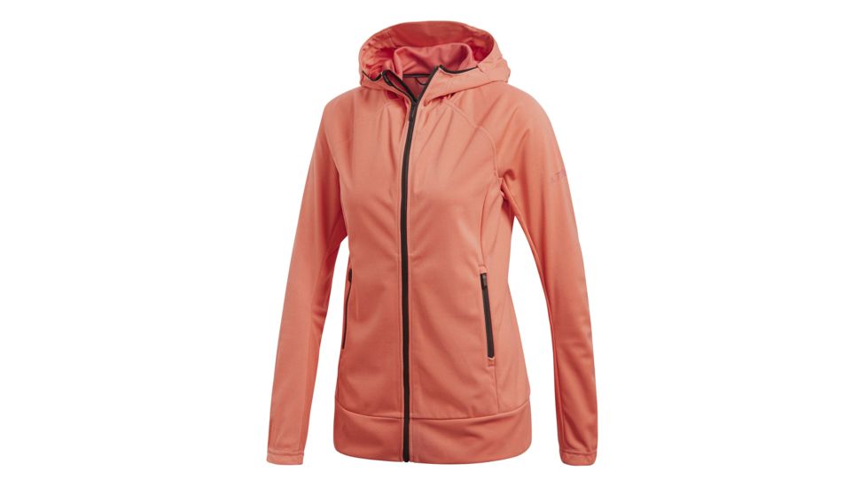 Adidas Terrex Stretch Women's Softshell Jacket, Trace Scarlet, Large, CF4747-L