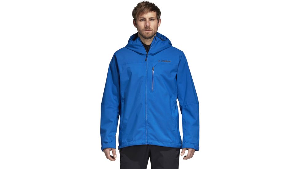 Adidas Terrex Swift Parley 2-Layer Jacket - Mens, Blue Beauty, Medium, CY1888-M