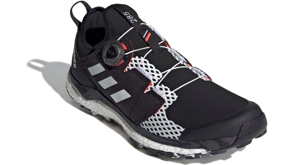 Adidas Terrex Agravic Boa Shoes - Men's, Core Black/Crystal White/Solar Red, 9, FY9454-001-9