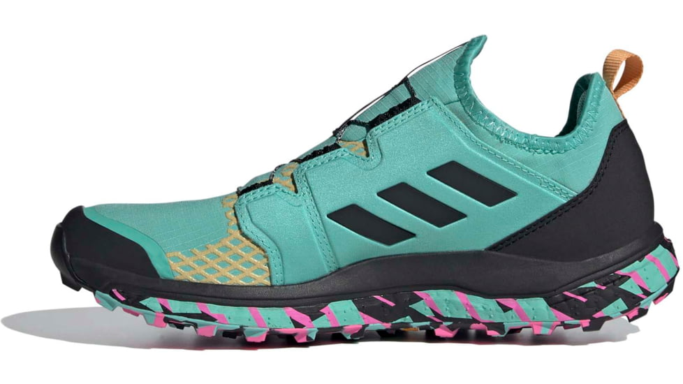 Adidas Terrex Agravic Boa Shoes - Womens, Acid Mint/Core Black/Screaming Pink, 10, FY9460-300-10