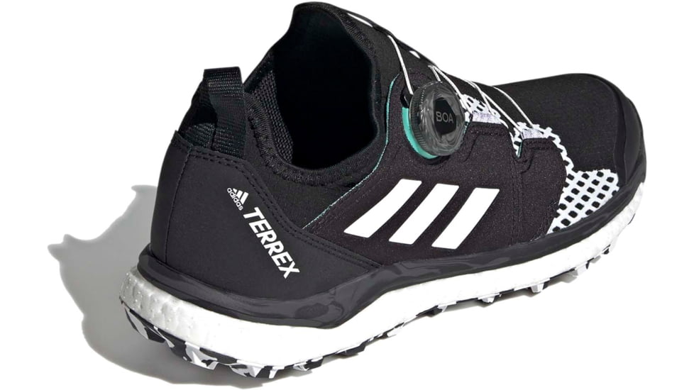 Adidas Terrex Agravic Boa Shoes - Womens, Core Black/Crystal White/Acid Mint, 11, FY9458-001-11