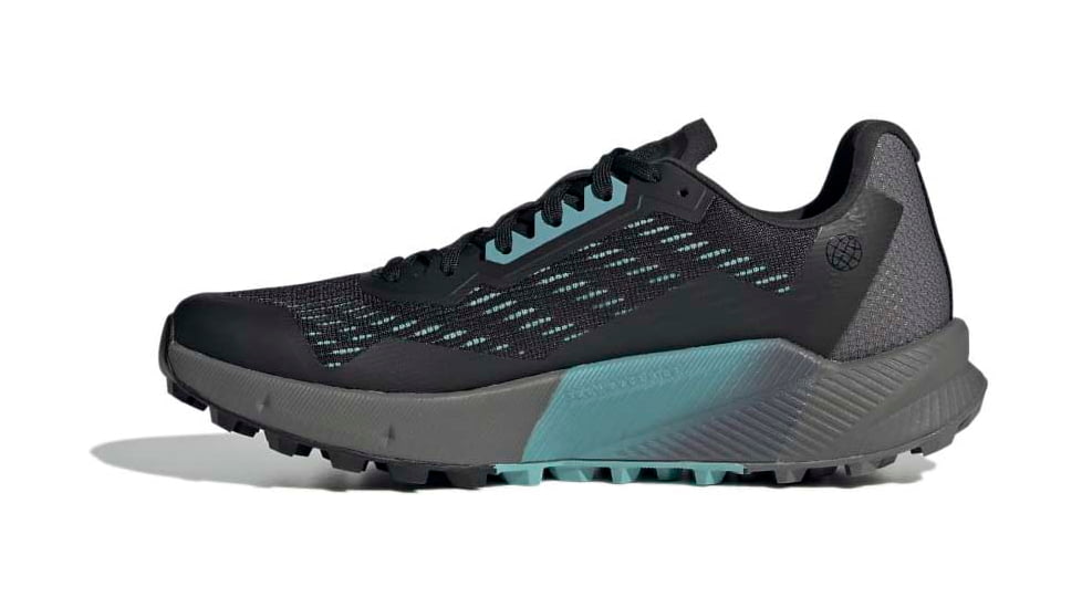 Adidas Terrex Agravic Flow 2 Trail Running Shoes - Womens, Core Black/Mint Ton/Ftwr White, 10, H03189-10