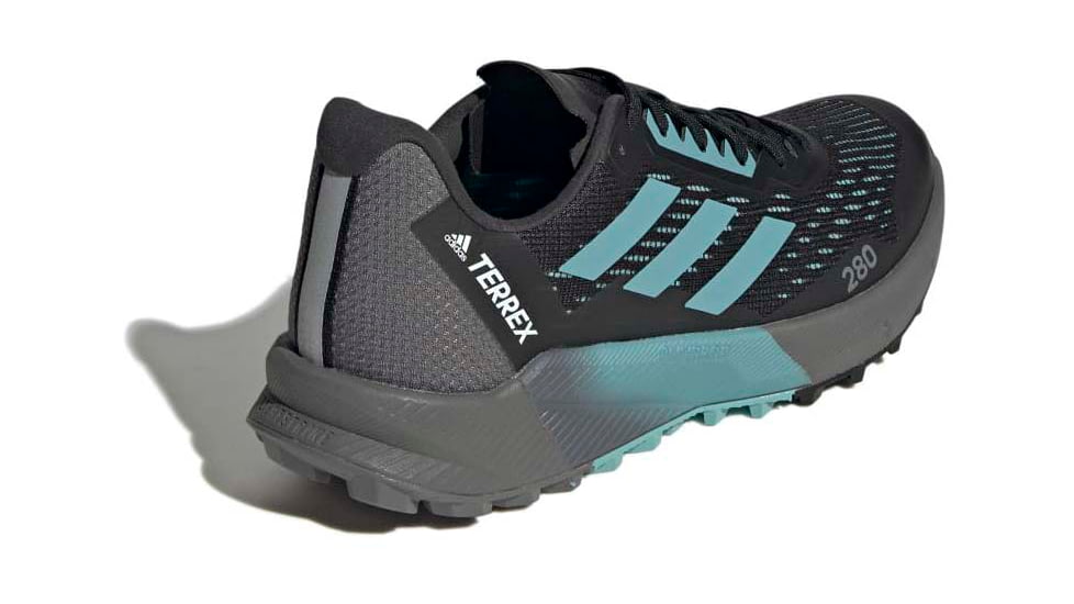 Adidas Terrex Agravic Flow 2 Trail Running Shoes - Womens, Core Black/Mint Ton/Ftwr White, 10, H03189-10