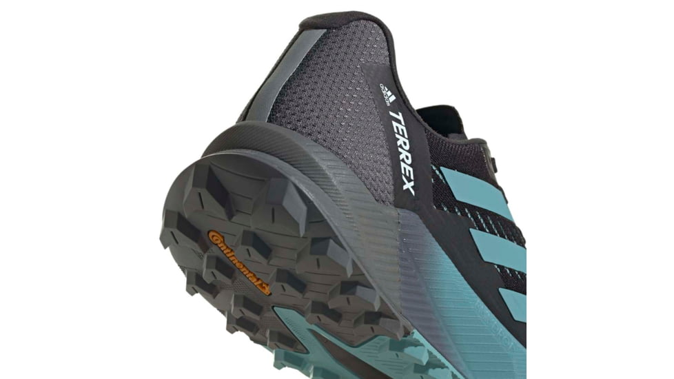 Adidas Terrex Agravic Flow 2 Trail Running Shoes - Womens, Core Black/Mint Ton/Ftwr White, 10, H03189-10