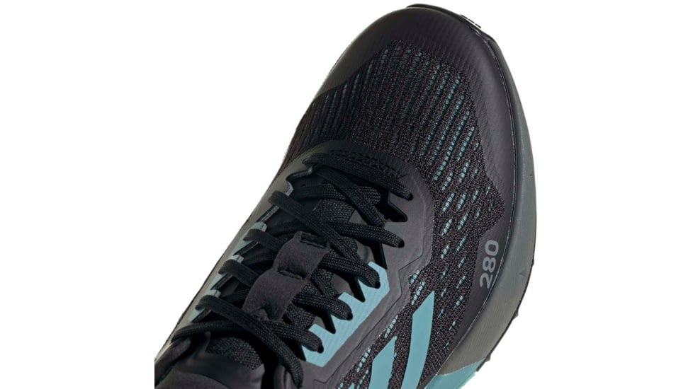 Adidas Terrex Agravic Flow 2 Trail Running Shoes - Womens, Core Black/Mint Ton/Ftwr White, 10, H03189-10