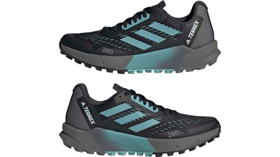 Adidas Terrex Agravic Flow 2 Trail Running Shoes - Womens, Core Black/Mint Ton/Ftwr White, 10, H03189-10