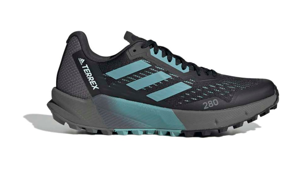 Adidas Terrex Agravic Flow 2 Trail Running Shoes - Womens, Core Black/Mint Ton/Ftwr White, 10, H03189-10