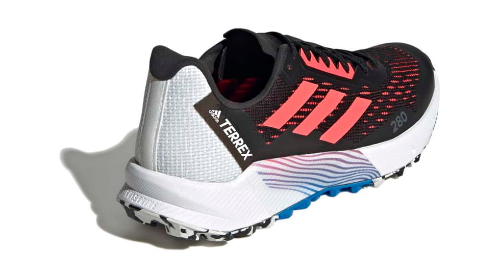 Adidas Terrex Agravic Flow 2 Trail Running Shoes - Womens, Core Black/Turbo/Blue Rush, 6, H03190-6