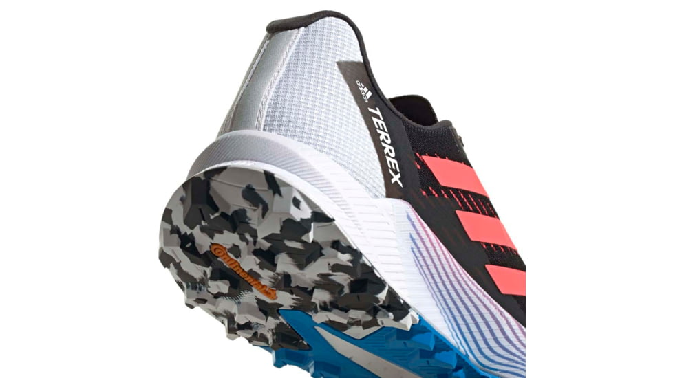 Adidas Terrex Agravic Flow 2 Trail Running Shoes - Womens, Core Black/Turbo/Blue Rush, 6, H03190-6