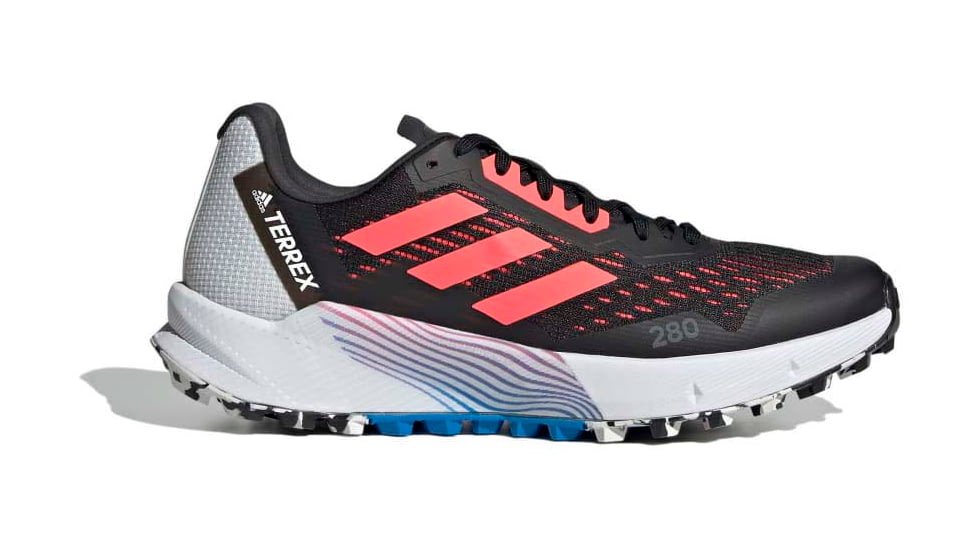 Adidas Terrex Agravic Flow 2 Trail Running Shoes - Womens, Core Black/Turbo/Blue Rush, 6, H03190-6