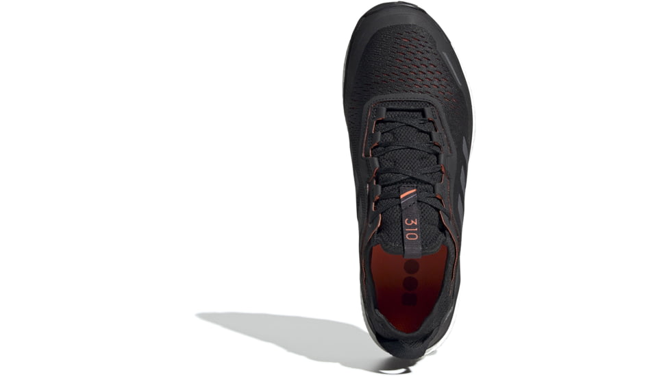 Adidas Terrex Agravic Flow - Men's, Black/Grey Six/Solar Orange, 13, G26100-13
