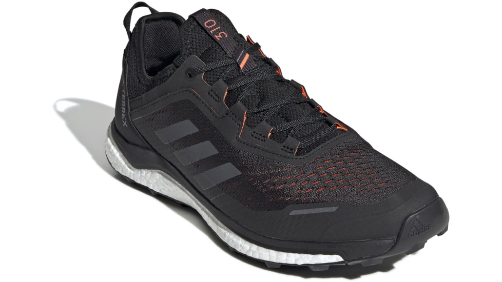 Adidas Terrex Agravic Flow - Men's, Black/Grey Six/Solar Orange, 13, G26100-13