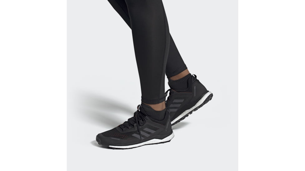 Adidas Terrex Agravic Flow - Men's, Black/Grey Six/Solar Orange, 13, G26100-13