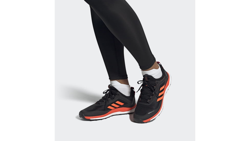 Adidas Terrex Agravic Flow - Men's, Col Burgundy/Solar Orange/Black, 11.5, G26103-11.5