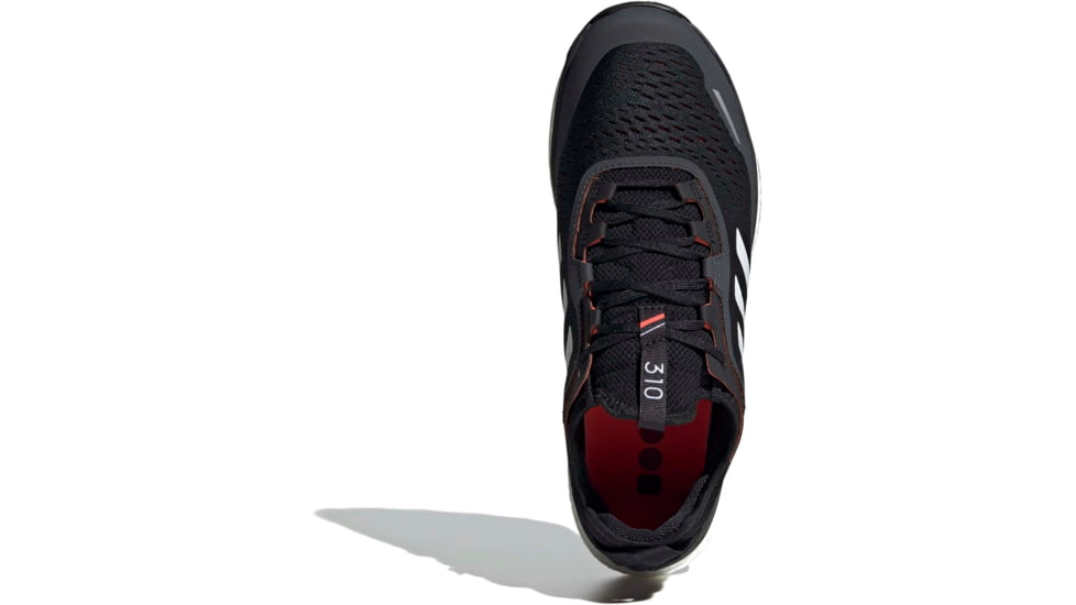 Adidas Terrex Agravic Flow Shoes - Men's, Core Black/Crystal White/Solar Red, 11.5, FW5119-001-11.5