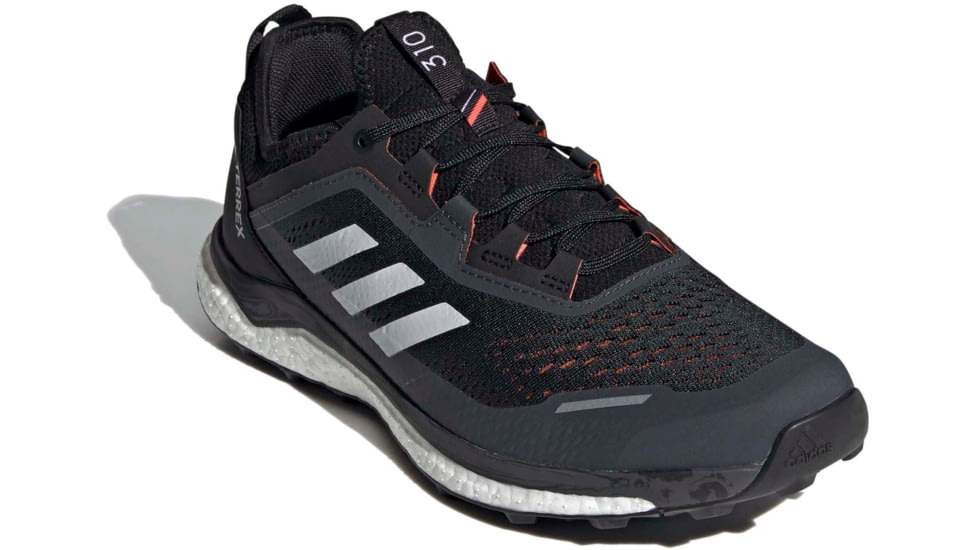Adidas Terrex Agravic Flow Shoes - Men's, Core Black/Crystal White/Solar Red, 11.5, FW5119-001-11.5