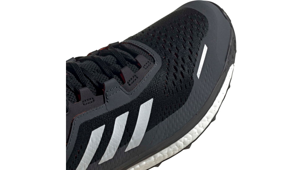 Adidas Terrex Agravic Flow Shoes - Men's, Core Black/Crystal White/Solar Red, 11.5, FW5119-001-11.5