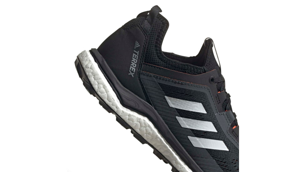 Adidas Terrex Agravic Flow Shoes - Men's, Core Black/Crystal White/Solar Red, 11.5, FW5119-001-11.5