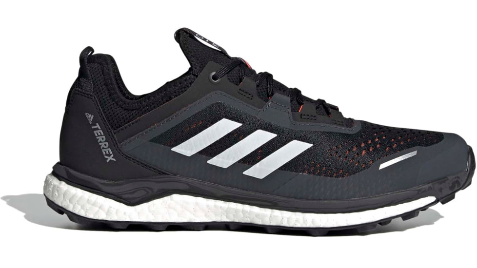 Adidas Terrex Agravic Flow Shoes - Men's, Core Black/Crystal White/Solar Red, 11.5, FW5119-001-11.5