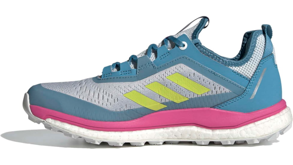Adidas Terrex Agravic Flow Shoes - Womens, Hazy Blue/Hi-Res Yellow/Crystal White, 10, FX6966-400-10