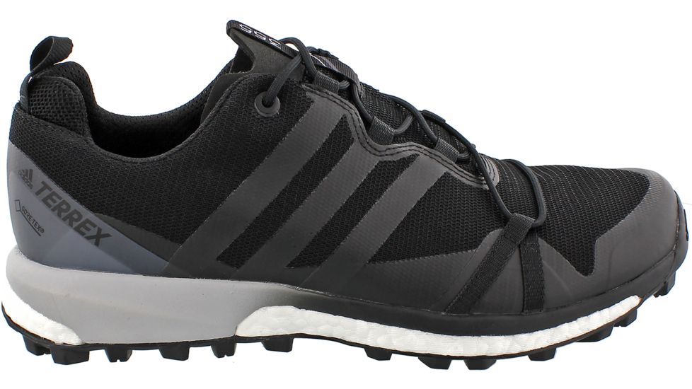 Adidas Terrex Agravic GTX Trail Running Shoe - Men's-Black/Black/White-Medium-11.5