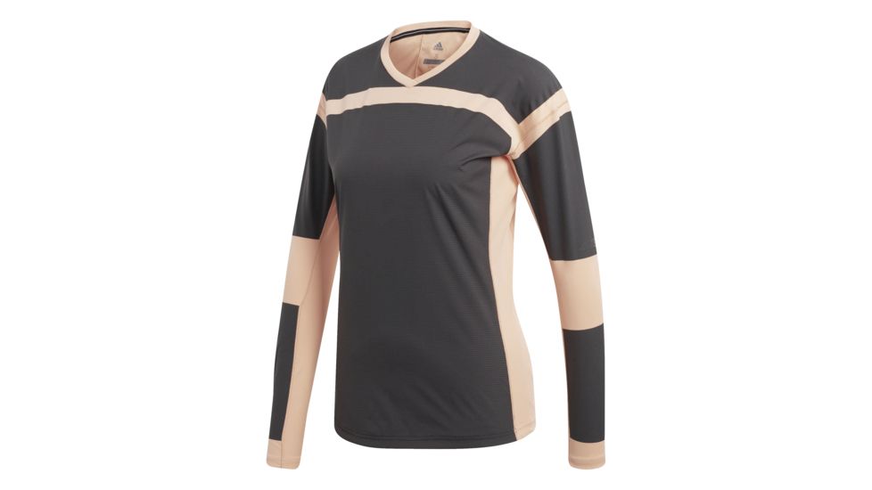 Adidas Terrex Agravic Hybrid Women's Long Sleeve Shirt, Chalk Coral/Black, Small, CG2463-S
