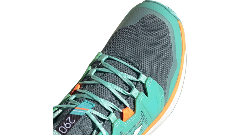 Adidas Terrex Agravic Shoes - Womens, Acid Mint/Crystal White/Hazy Orange, 9, FX6977-300-9