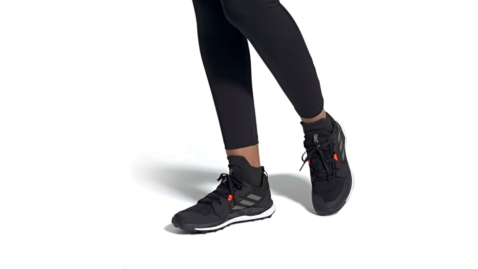 Adidas Terrex Agravic Shoes - Womens, Core Black/Grey Four/Solar Red, 9.5, FX6973-001-9.5