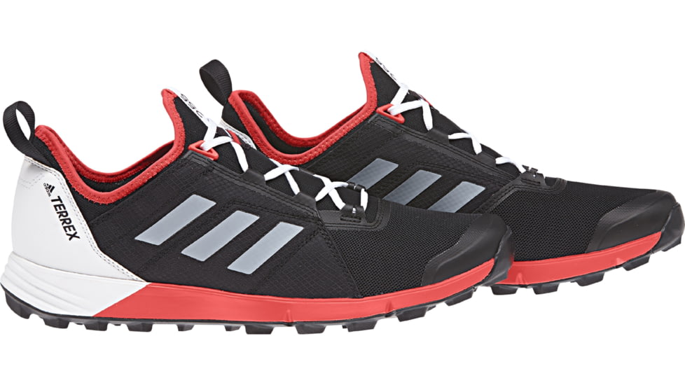 Adidas Terrex Agravic Speed Trail Running - Men's, Black/White/Hi-Res Red, 9.5, CM7578-9.5