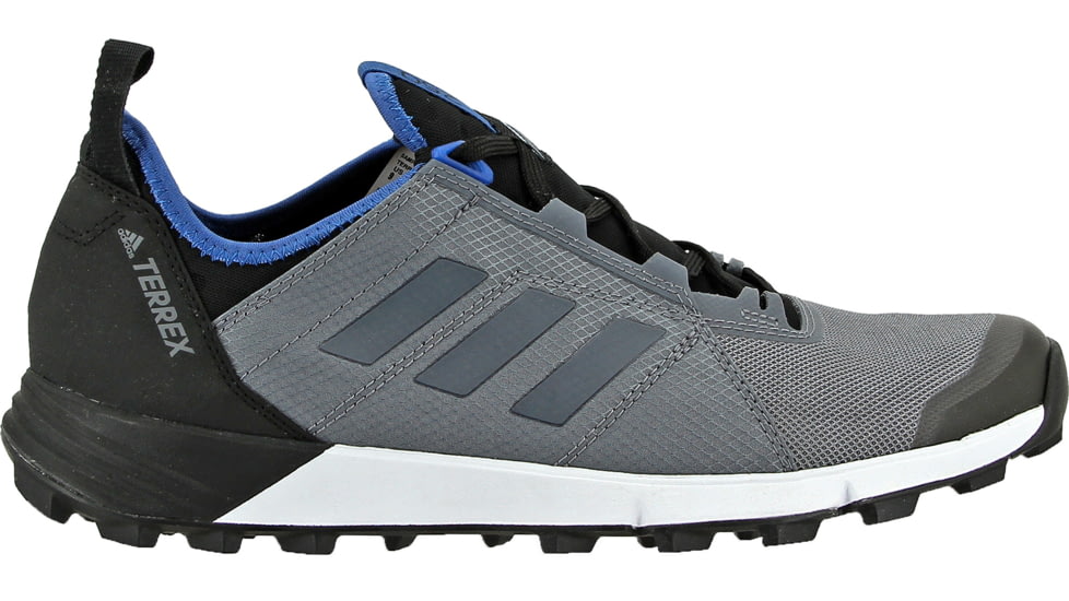 Adidas Terrex Agravic Speed Trail Running Shoe - Men's-Vista Grey/Vista Grey/Core Blue-Medium-10