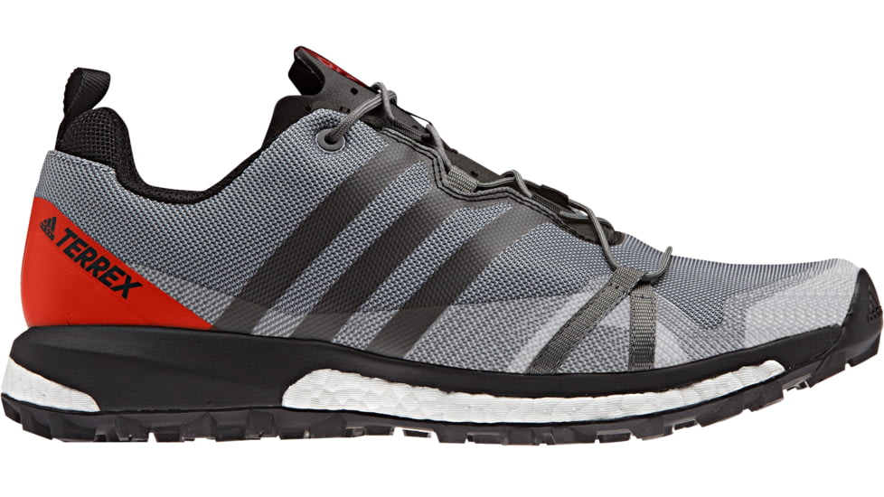 Adidas Terrex Agravic Trail Running Shoe - Men's, Grey/Black/Energy, Medium, 8.5