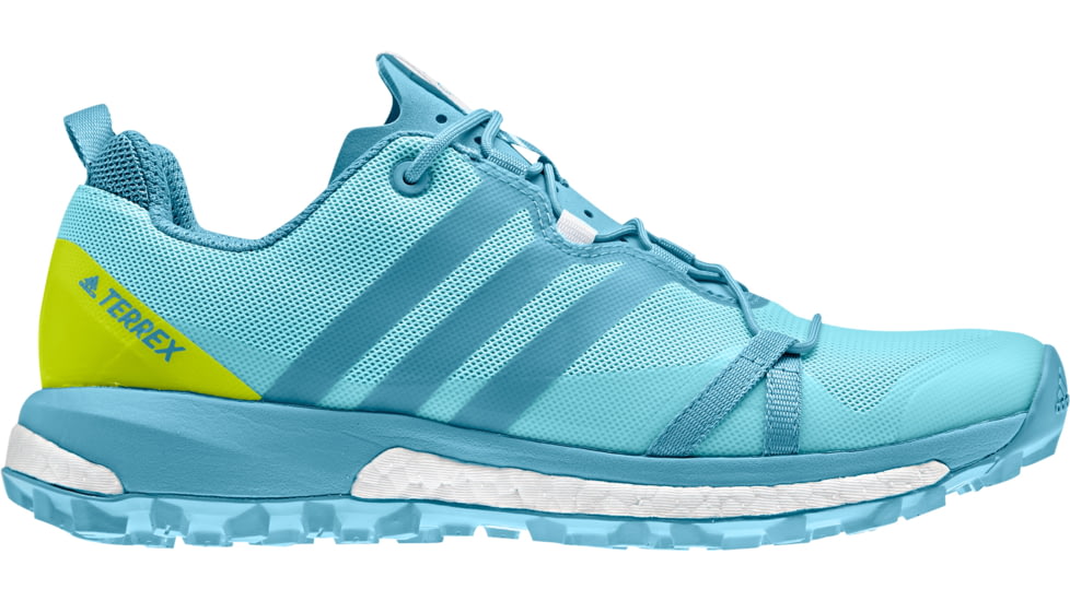 Adidas Terrex Agravic Trail Running Shoe - Women's-Clear Aqua/Vapour Blue/Semi Solar Yellow-Medium-6.5
