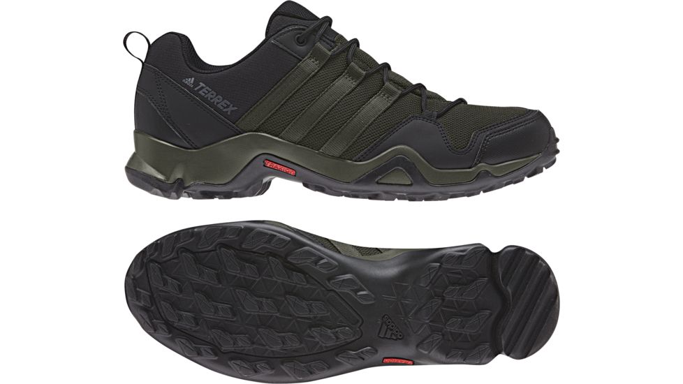Adidas Terrex Ax2R Hiking Shoe- Men's, Night Cargo/Night Cargo/Base Green, 9, AC8034-9