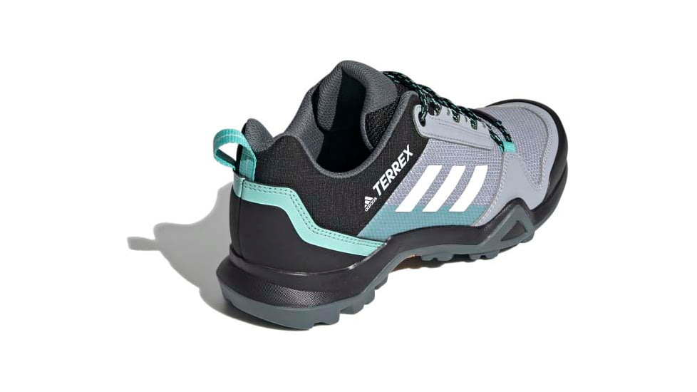 Adidas Terrex AX3 Shoes - Womens, Halo Silver/Crystal White/Acid Mint, 6, FX4690-20-6