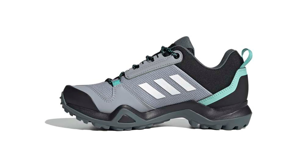 Adidas Terrex AX3 Shoes - Womens, Halo Silver/Crystal White/Acid Mint, 6, FX4690-20-6