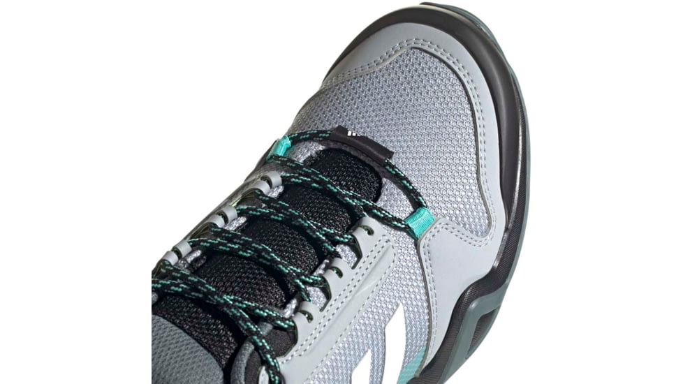 Adidas Terrex AX3 Shoes - Womens, Halo Silver/Crystal White/Acid Mint, 6, FX4690-20-6